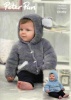 Knitting Pattern - Peter Pan P1294 - Precious Chunky - Hooded Sweater and Jacket